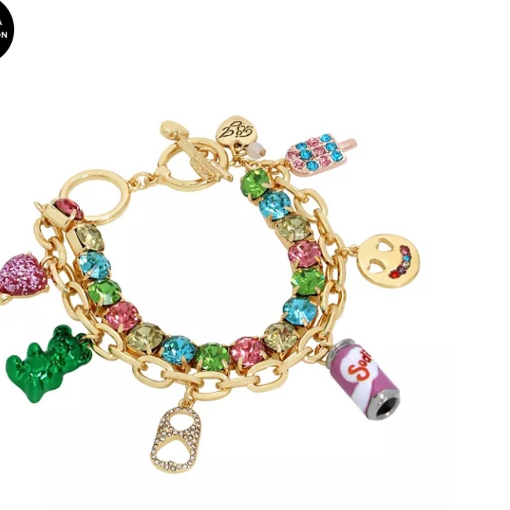 Betsey Johnson Sweet Shop Candy Charm Bracelet NWT